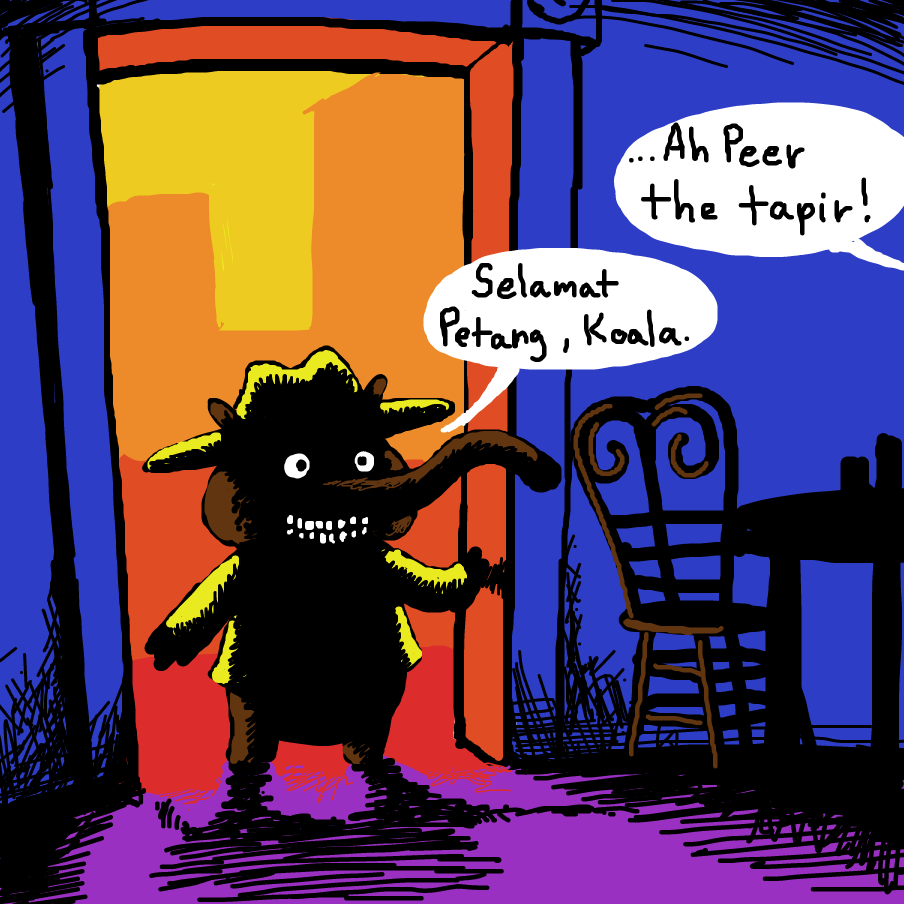 Drawing in The mysterious stranger by TFD