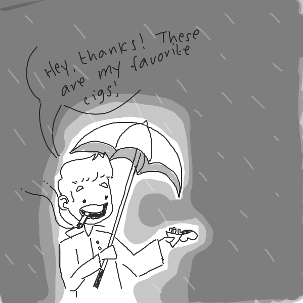 Drawing in Rain by y3liak