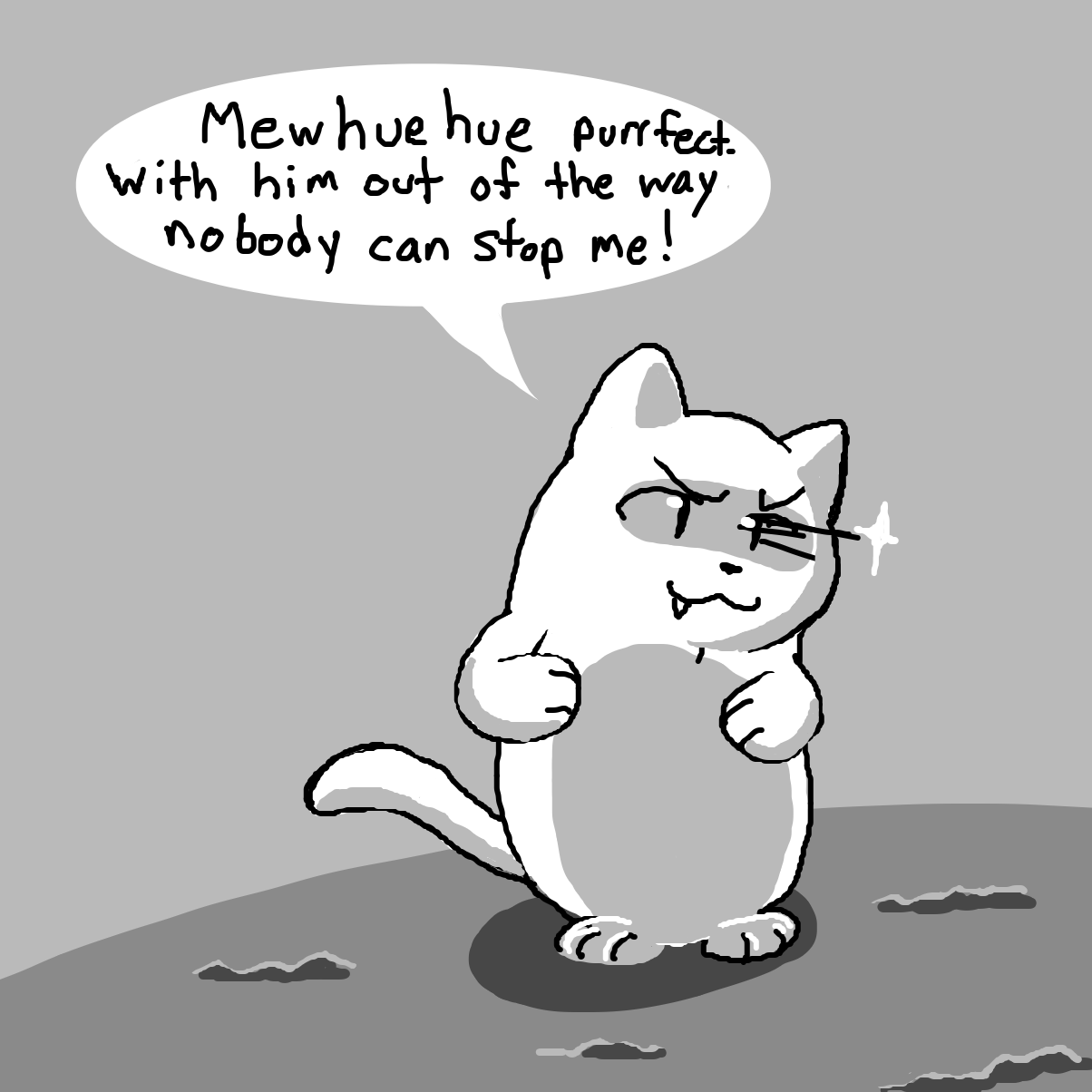 Is kitty done for? - Online Drawing Game Comic Strip Panel by Electra