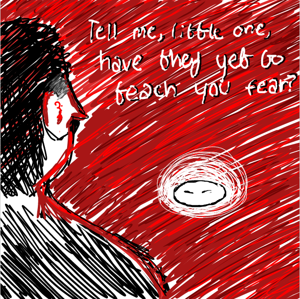 Drawing in joke by DistantEggSong