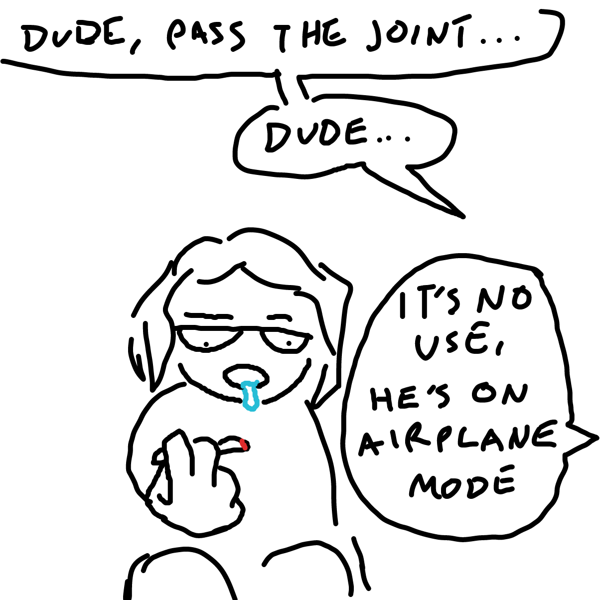 Drawing in marijuana  by Sabandija