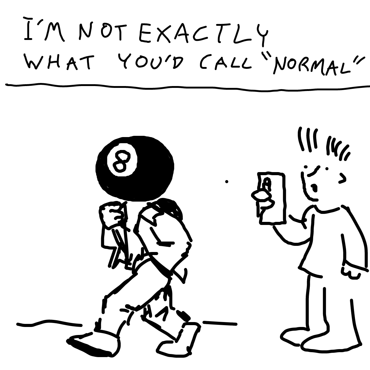 Liked webcomic 8 ball head