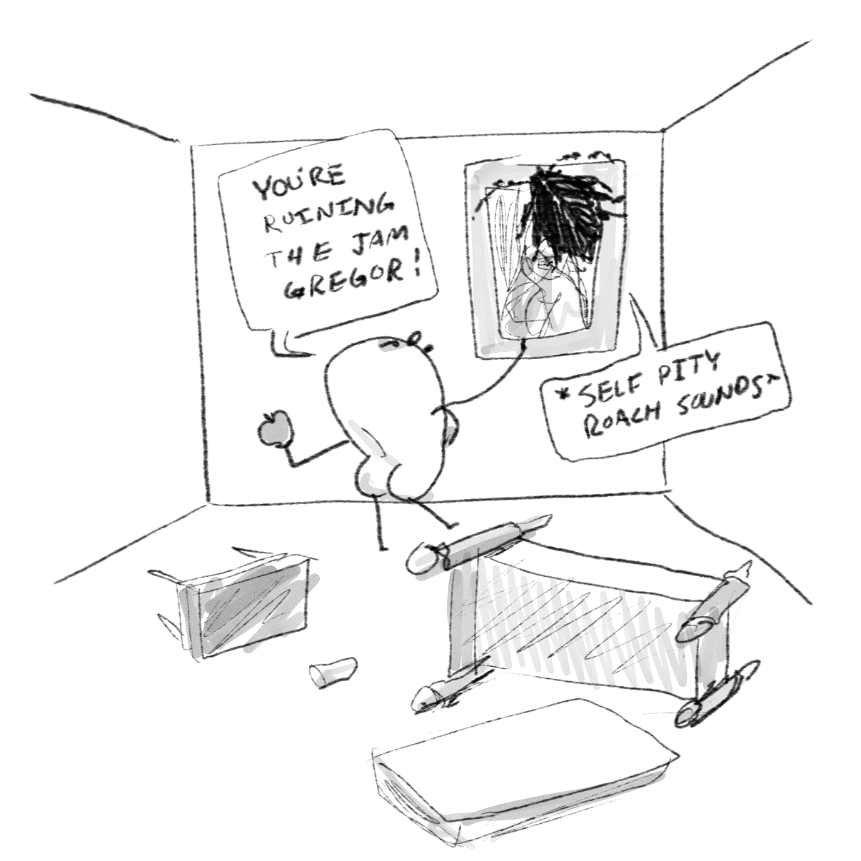  - Online Drawing Game Comic Strip Panel by Potato Man