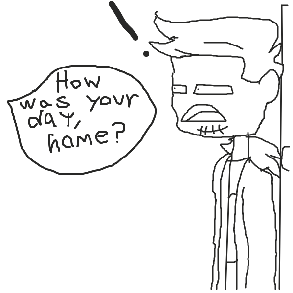 Is it his father? Or is it what he said? I wonder... - Online Drawing Game Comic Strip Panel by Aurelius_x