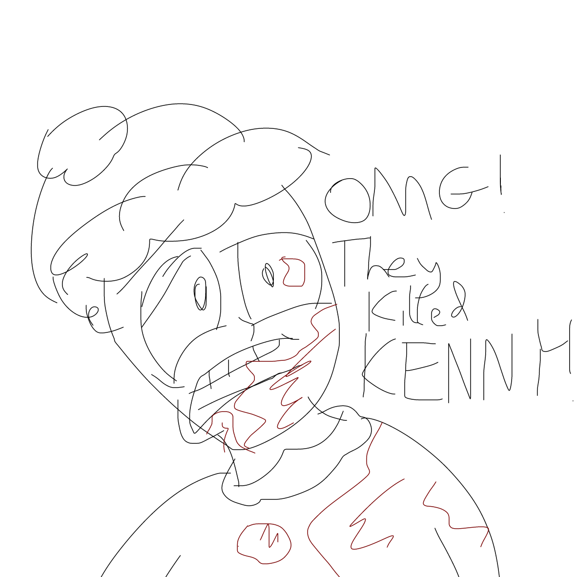 Drawing in South park by TheOddExplorers