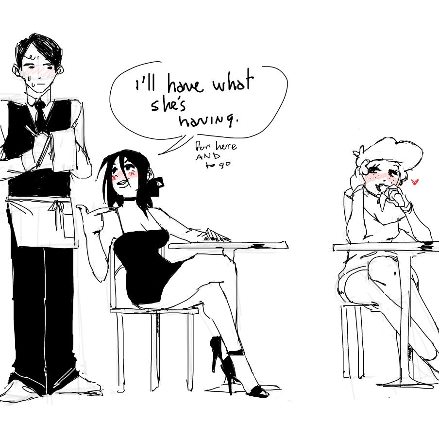 Drawing in Clever Title by cuppapeach