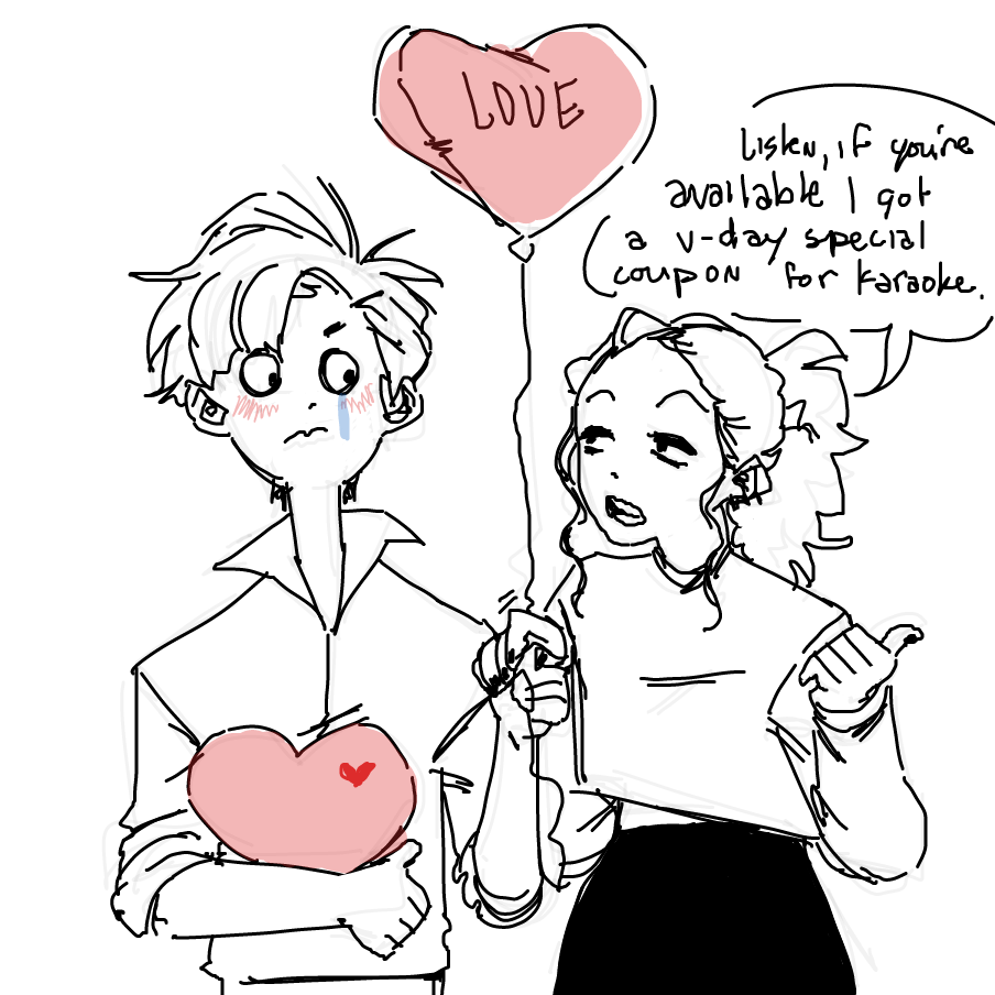 what if we kissed while a whitney houston karaoke mix played in the background - Online Drawing Game Comic Strip Panel by cuppapeach