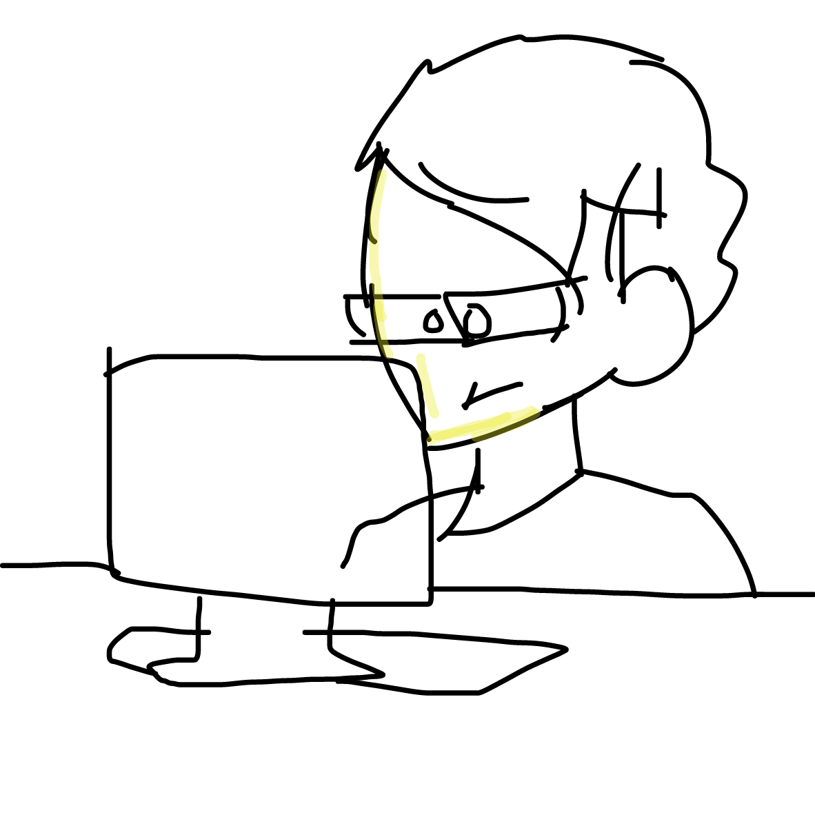kid looks at his moms search history - Online Drawing Game Comic Strip Panel by TheOddExplorers