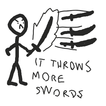 Sword of sword power - Online Drawing Game Comic Strip Panel by Arthness