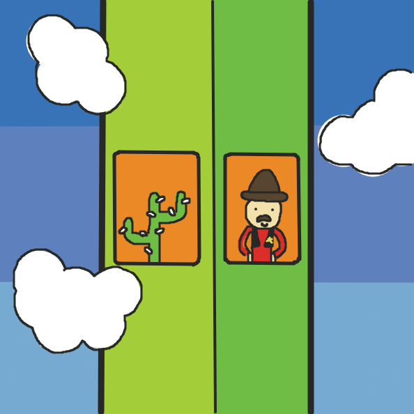 Drawing in Six story house by St Anger