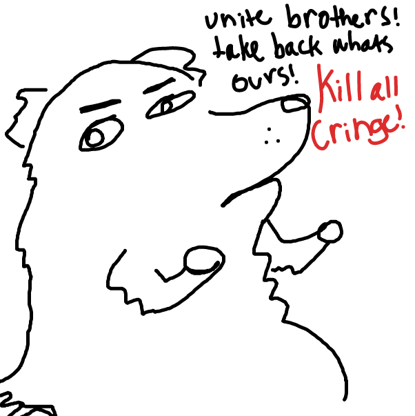 Drawing in Dog by HelpMe