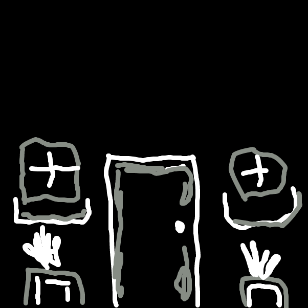 Someone knocks at the door. - Online Drawing Game Comic Strip Panel by Lilcatfish