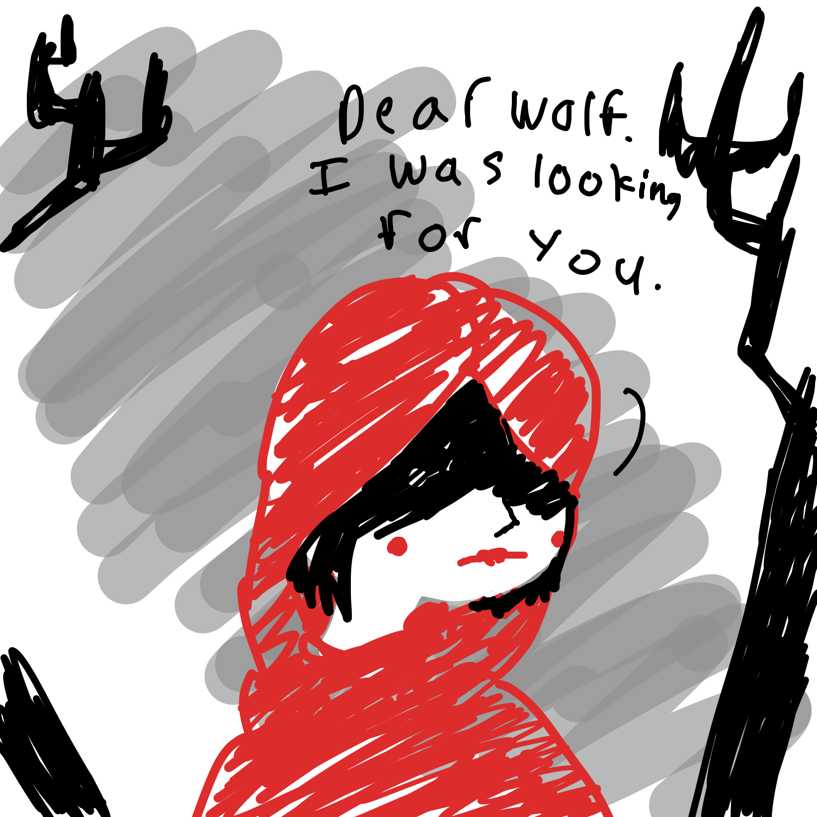 Drawing in Little Red Cap by Missus Abaddon 