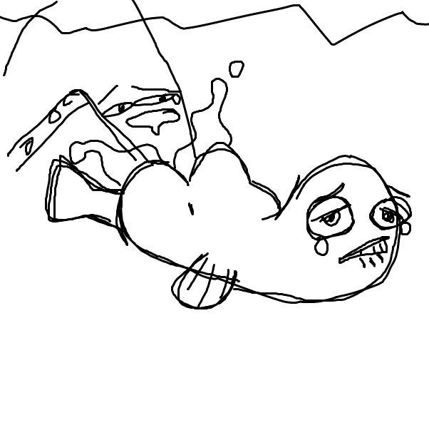 Drawing in Fish vs Octopus Tentacle by HelpMe