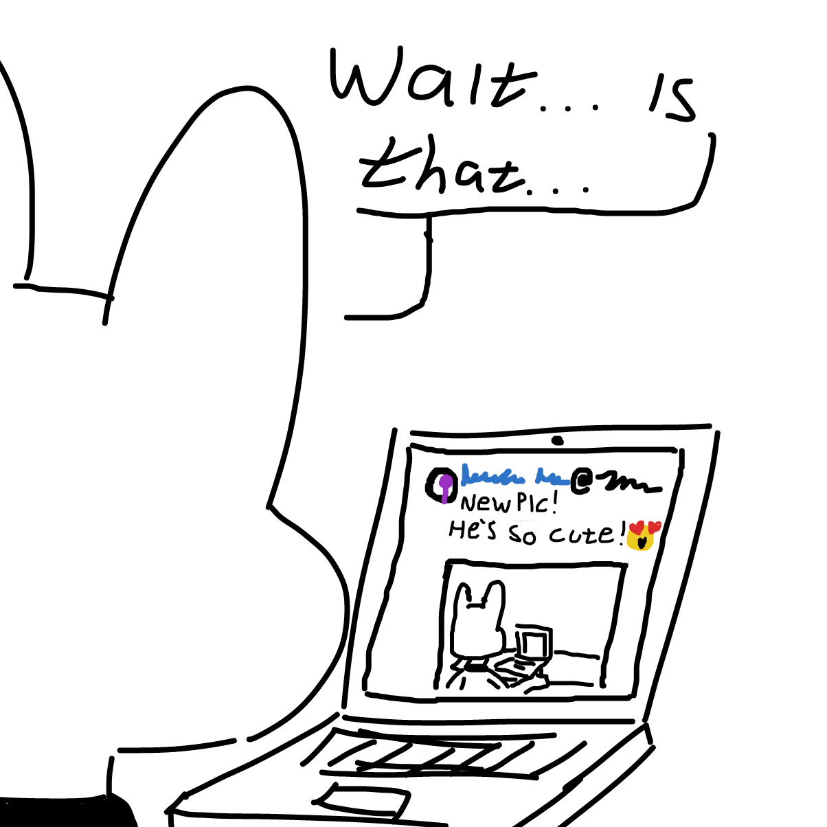 Troy, look behind you... - Online Drawing Game Comic Strip Panel by CherryFlavored
