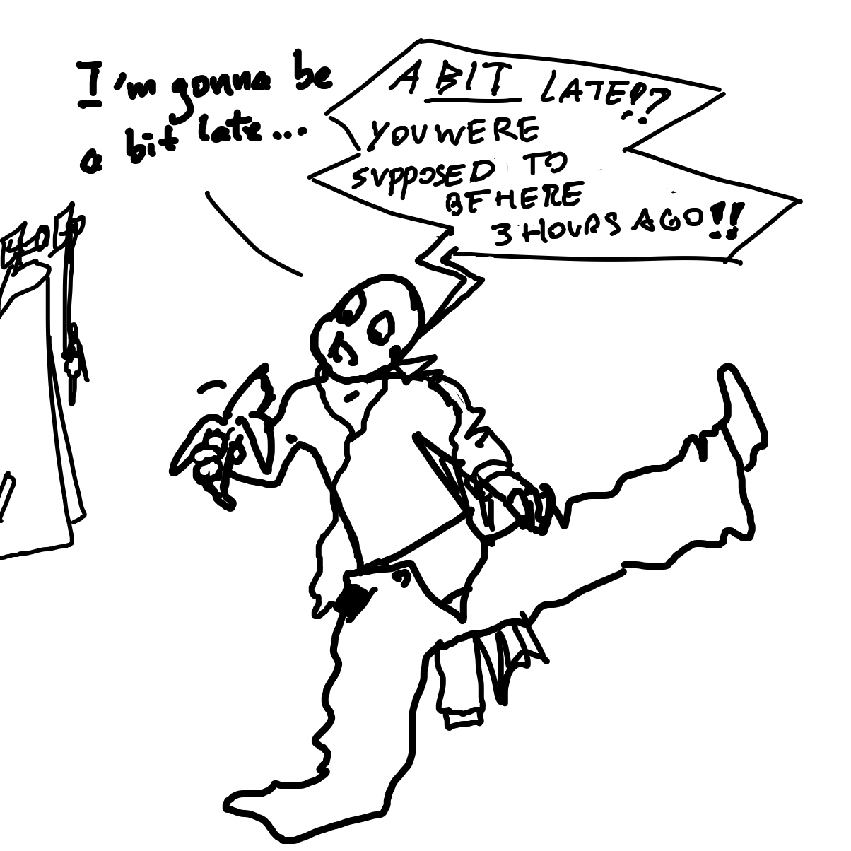 Drawing in Overslept by Scribbledabble