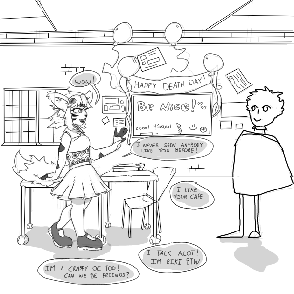  - Online Drawing Game Comic Strip Panel by Mothbunita