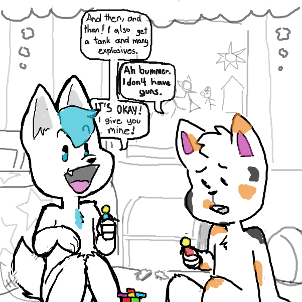  - Online Drawing Game Comic Strip Panel by Sluggishfella