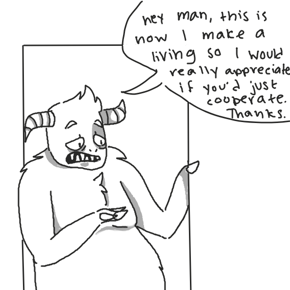 Drawing in MONSTER IN CLOSET by y3liak