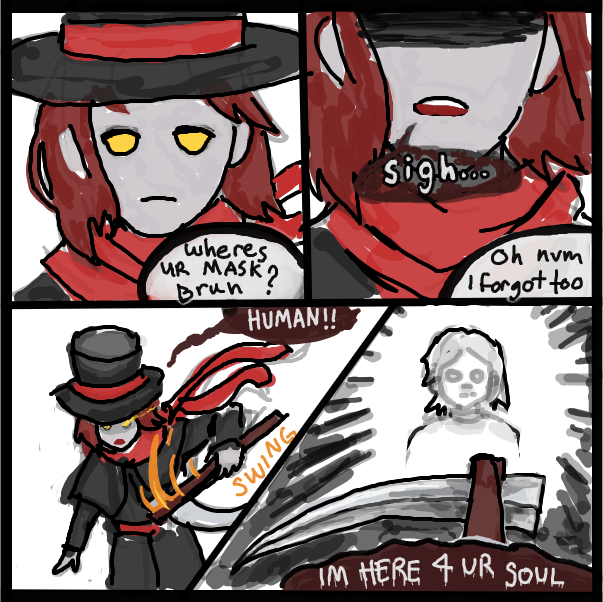 death came to take their soul - Online Drawing Game Comic Strip Panel by wowers