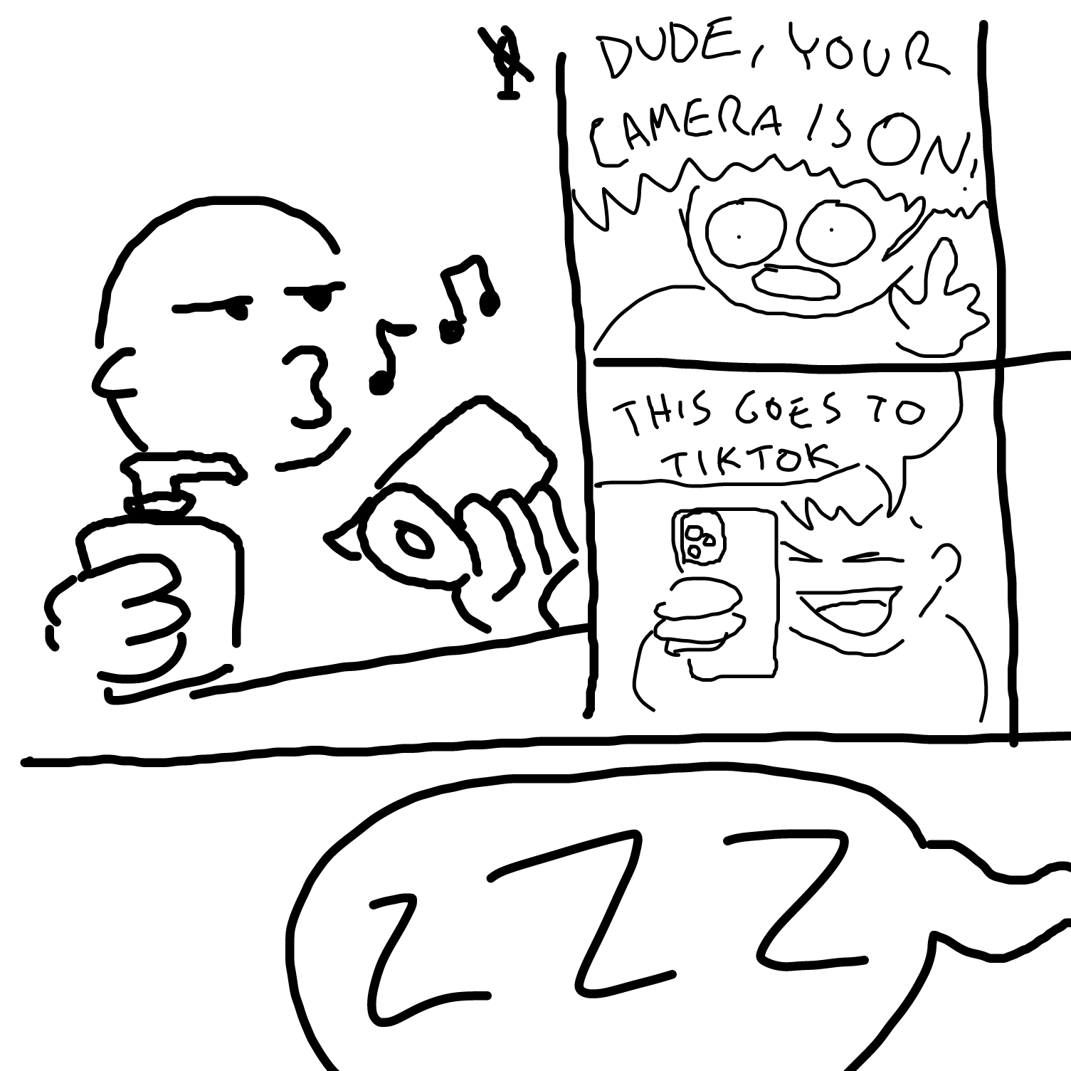  - Online Drawing Game Comic Strip Panel by Sabandija