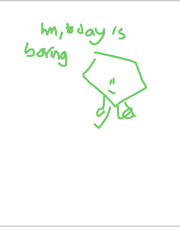 basically emerald is taking a stroll, he doesnt know what to do so he.?? - Online Drawing Game Comic Strip Panel by 420ik_