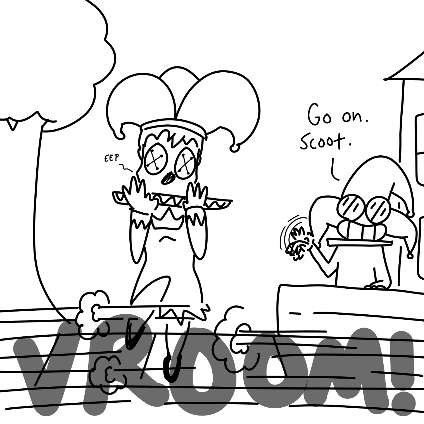  - Online Drawing Game Comic Strip Panel by Wizard Croissant