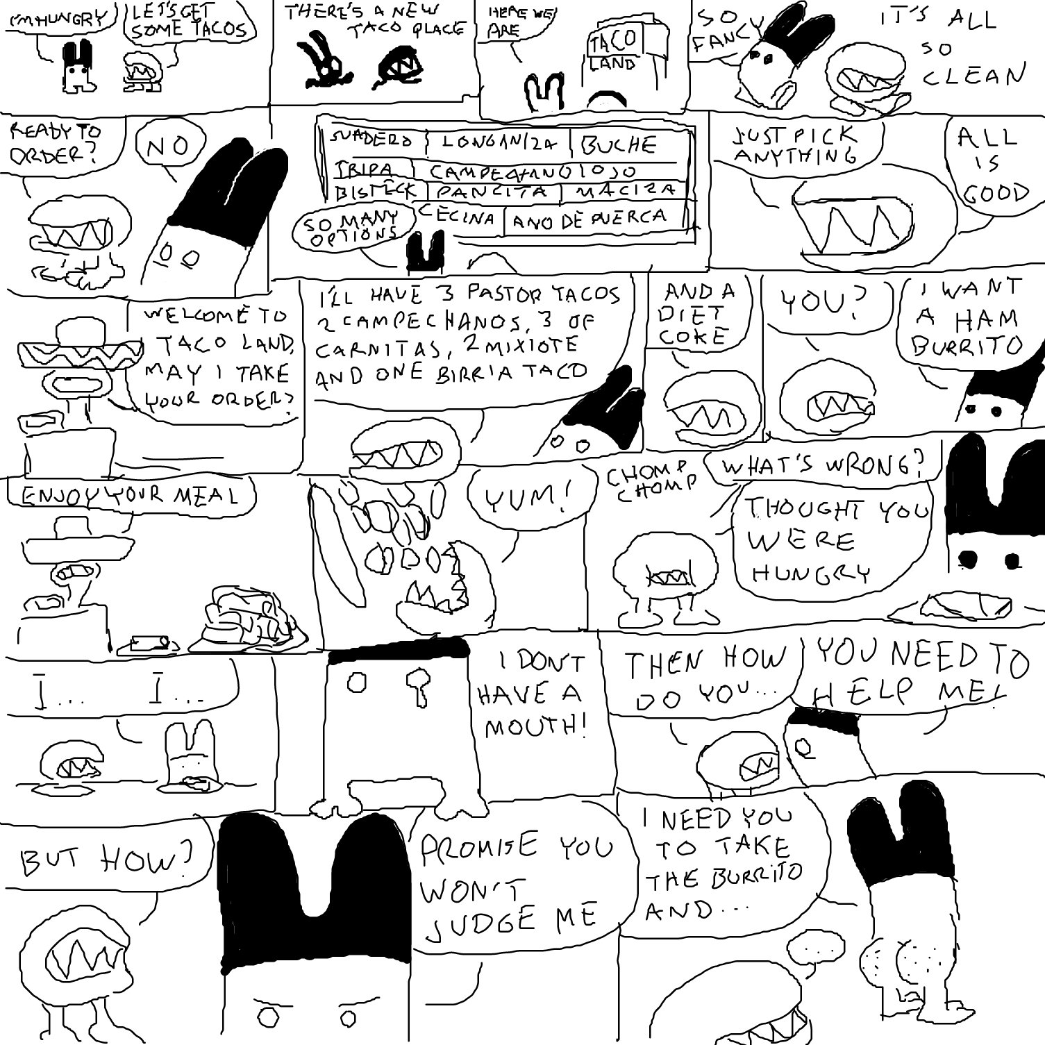  - Online Drawing Game Comic Strip Panel by Sabandija