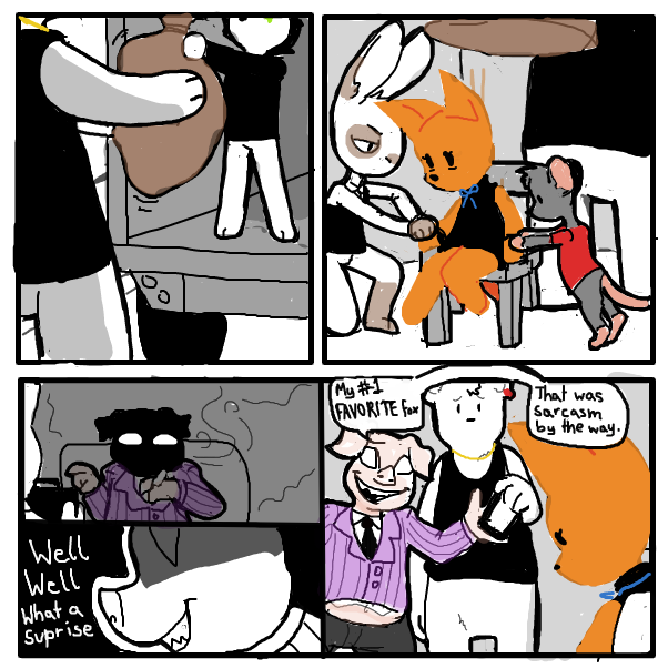  - Online Drawing Game Comic Strip Panel by Sluggishfella