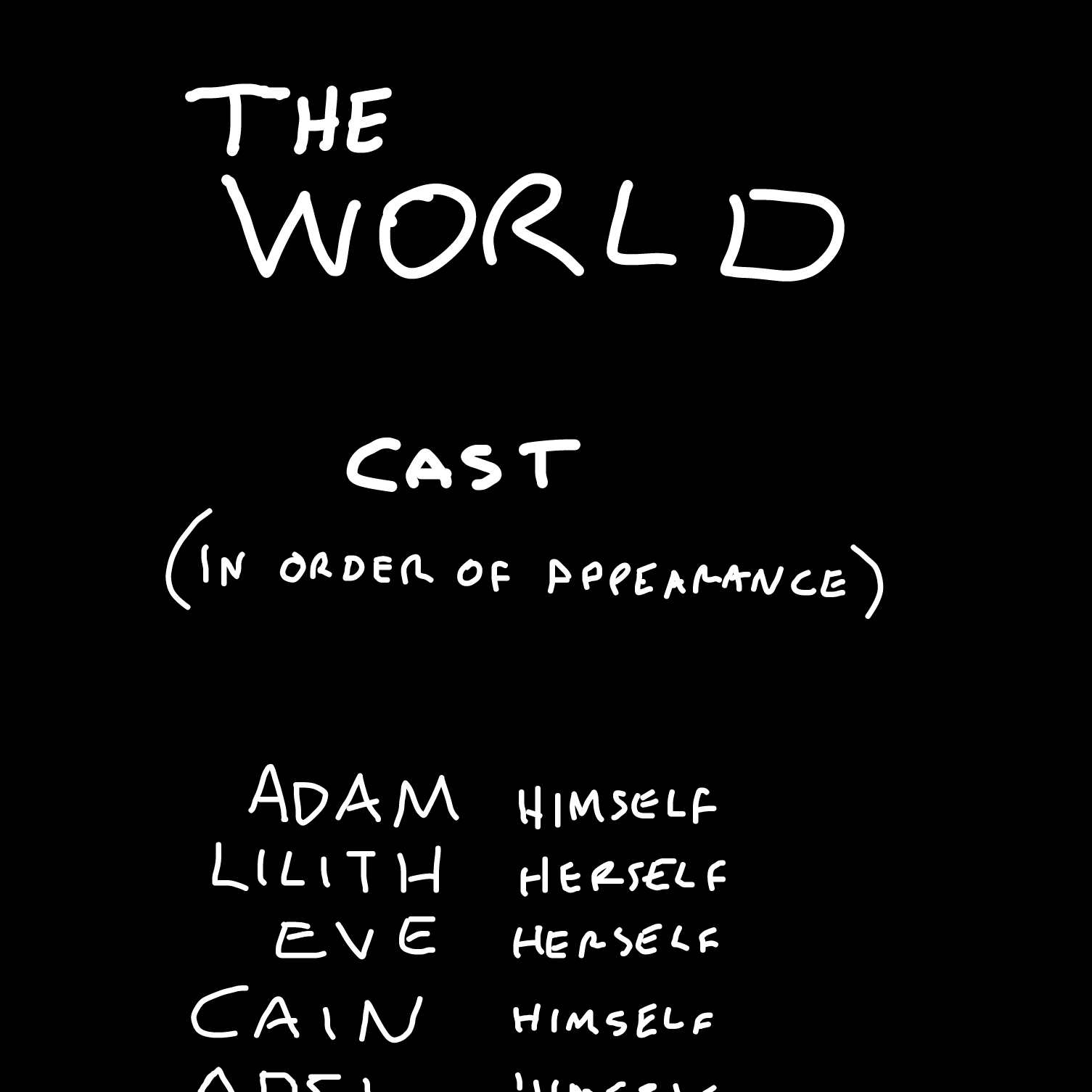 Drawing in the end of the world by Sabandija