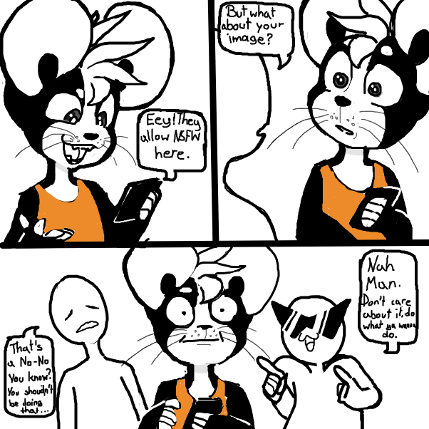 I have twitter i guess! - Online Drawing Game Comic Strip Panel by Sluggishfella