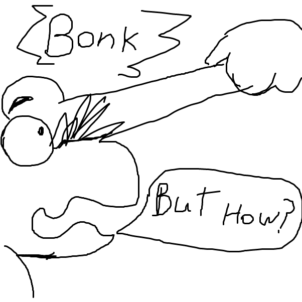 Drawing in Who goes? by Derren