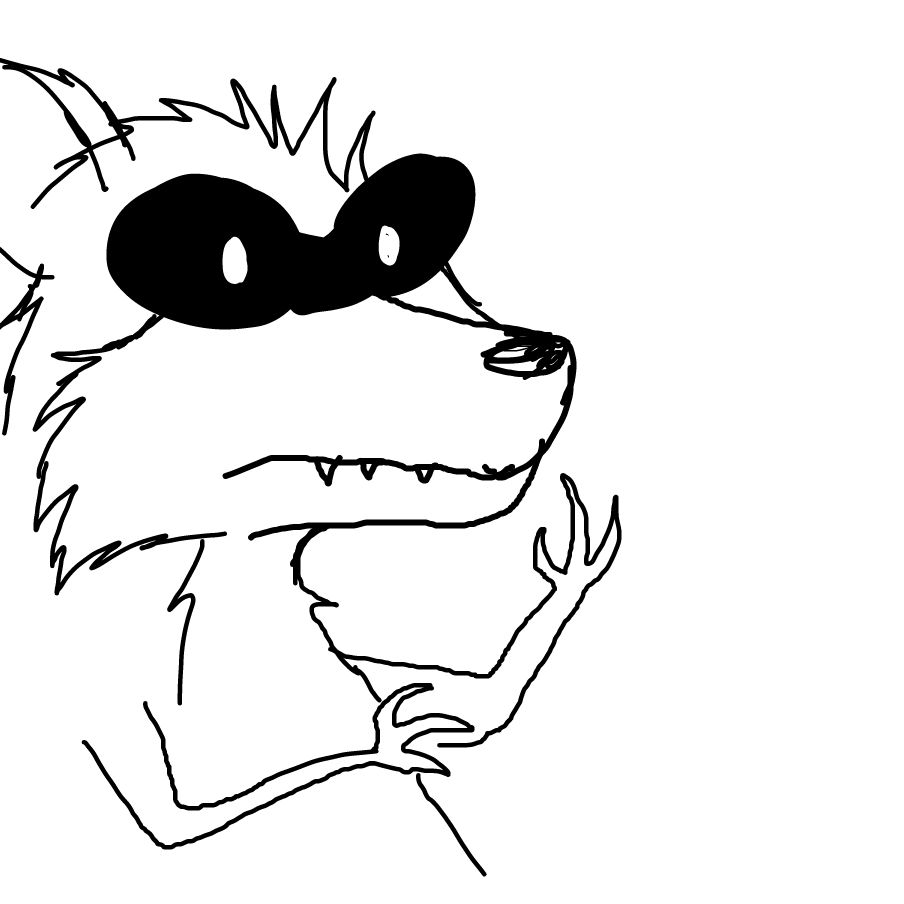 Drawing in These Raccoons Look Like Troubloons by TFD