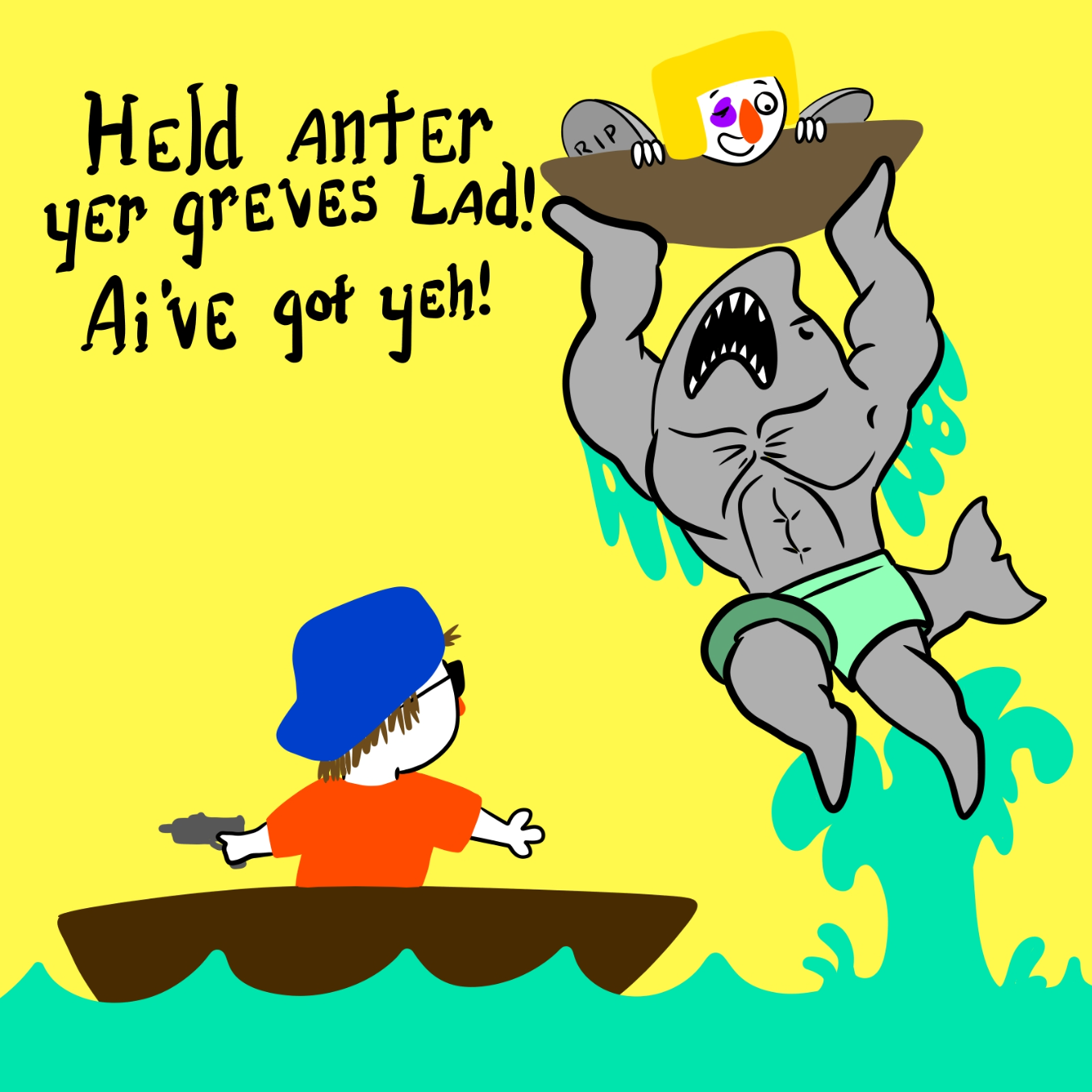  - Online Drawing Game Comic Strip Panel by Wizard Croissant