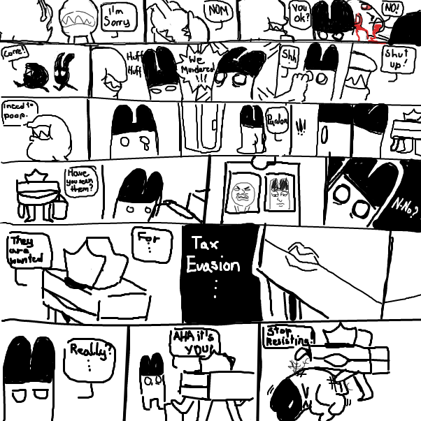  - Online Drawing Game Comic Strip Panel by Sluggishfella