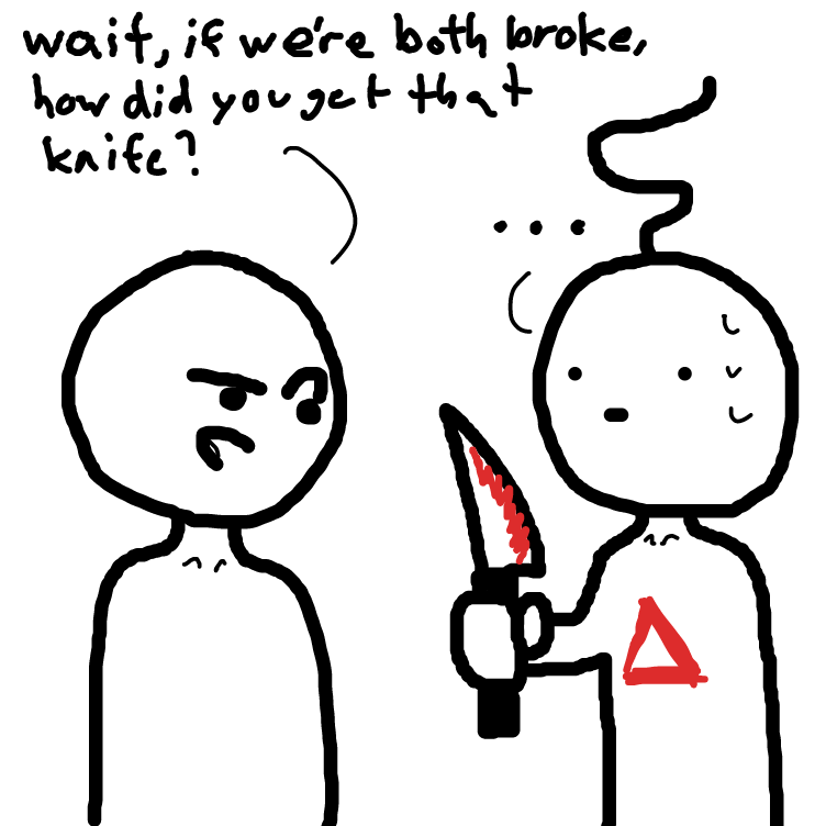 Drawing in GIVE ME YA MONEYS by Pail