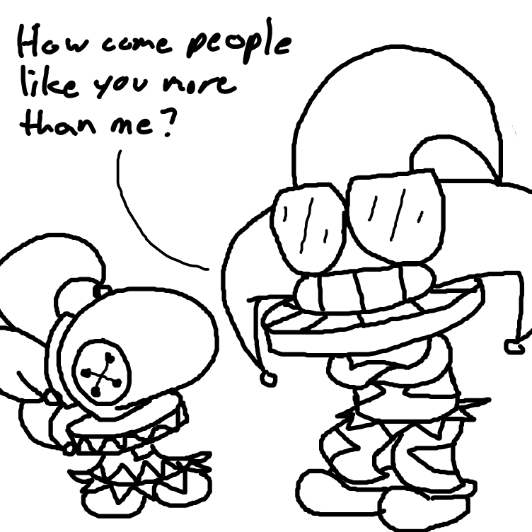 Drawing in What makes you better than me? by Pail