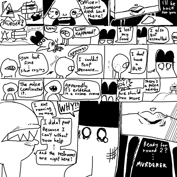  - Online Drawing Game Comic Strip Panel by Mothbunita
