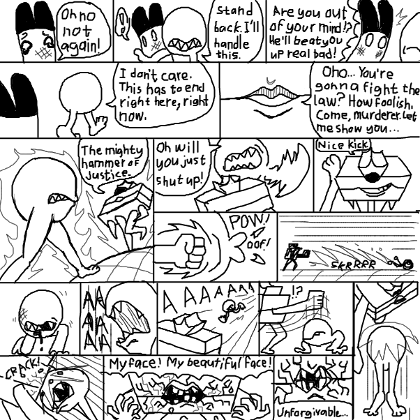  - Online Drawing Game Comic Strip Panel by SeanTrunks