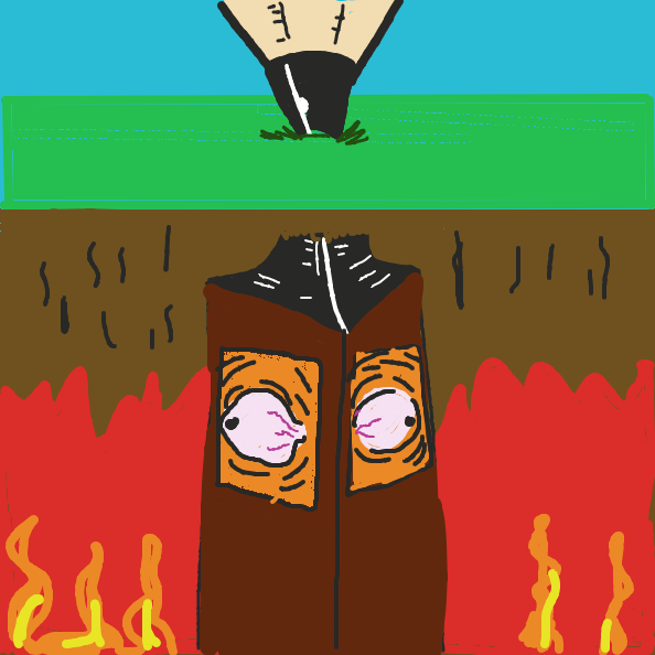 Welcome to hell, the first resident in hell, the first resident watches everything... - Online Drawing Game Comic Strip Panel by Masterboog