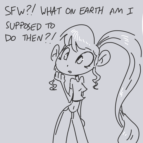 Drawing in Bea SFW by Sasha_Cakes