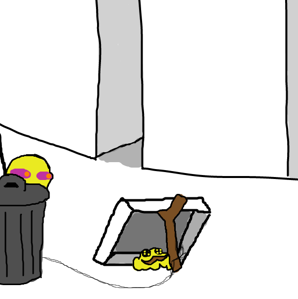 The hunter will probably remain the hunter but its good to try. - Online Drawing Game Comic Strip Panel by Nejt