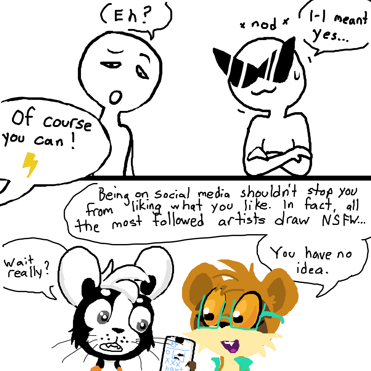 It’s true.  - Online Drawing Game Comic Strip Panel by Electra