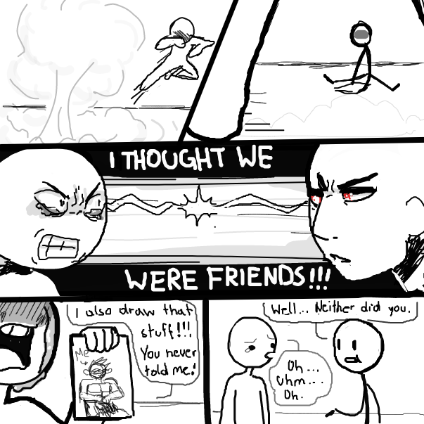  - Online Drawing Game Comic Strip Panel by Sluggishfella