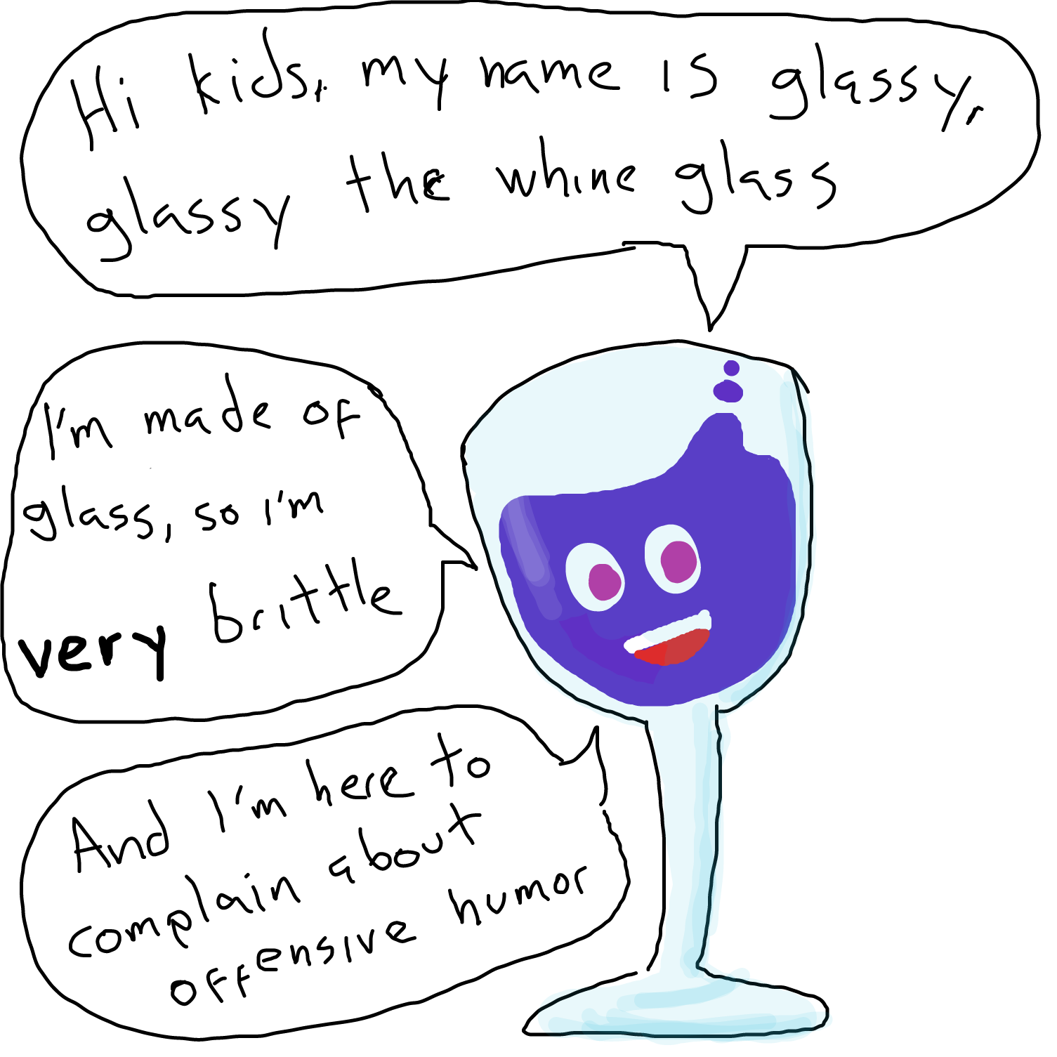 Liked webcomic glassy the whine glass
