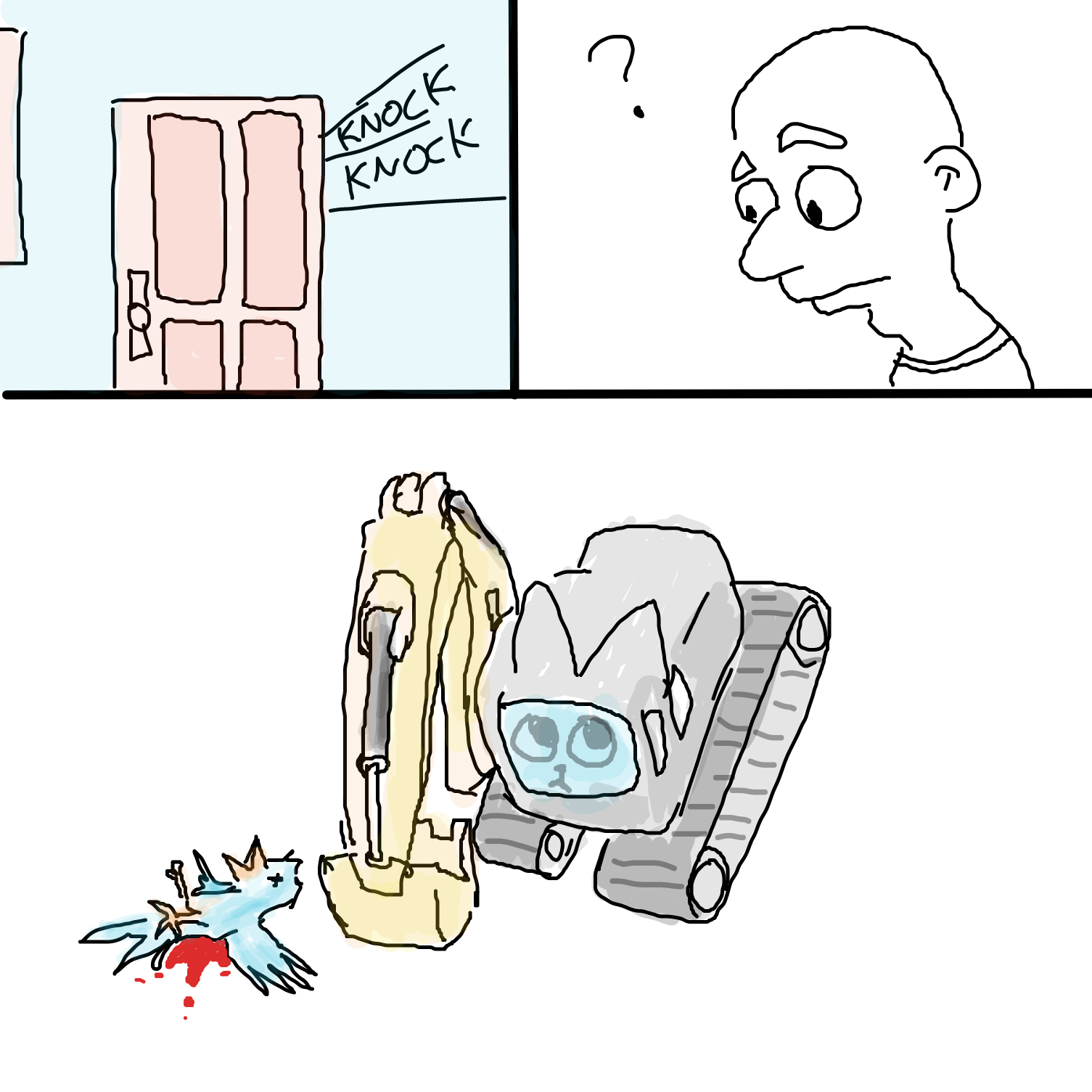  - Online Drawing Game Comic Strip Panel by Sabandija