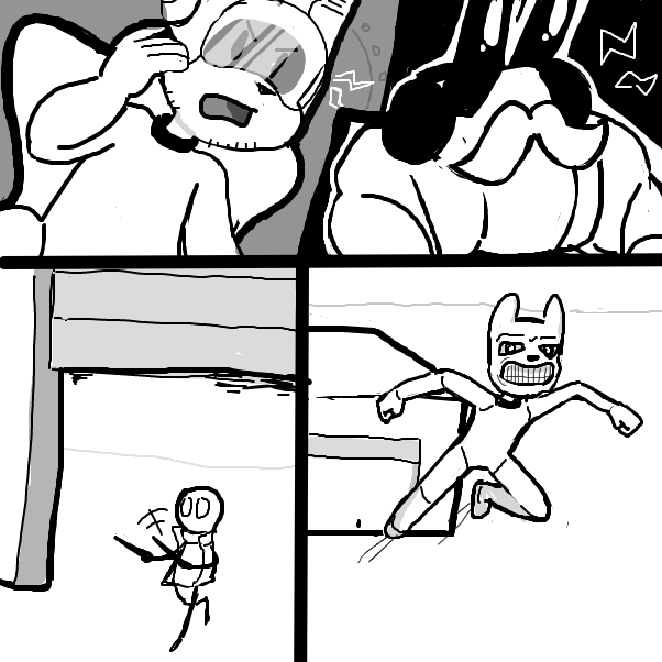  - Online Drawing Game Comic Strip Panel by Sluggishfella