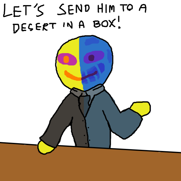 Drawing in It's Simple. We kill the Slugman by Nejt