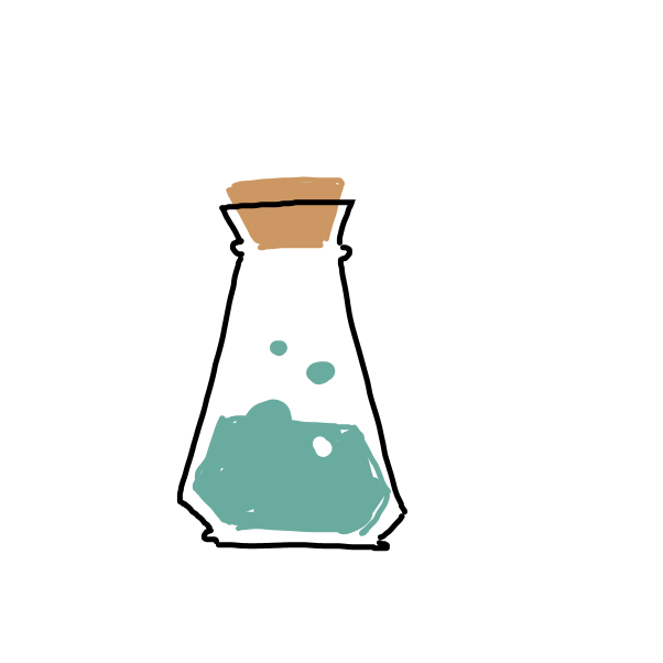 Drawing in Some Of The Least Popular Potions by Aluminimalism