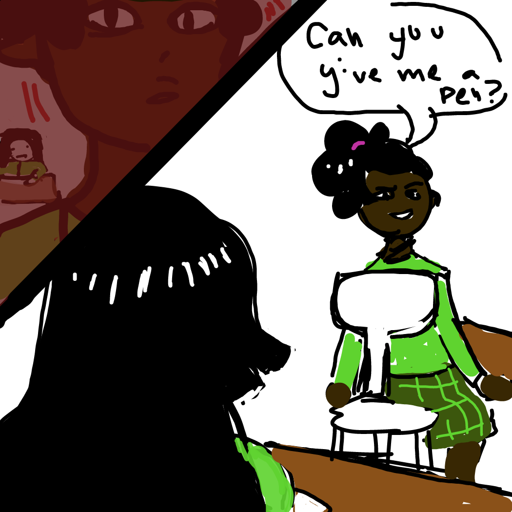 Drawing in Debra's School Day by Rednightlights